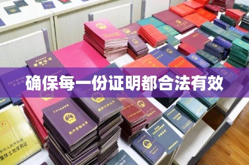 垣曲确保每一份证明都合法有效